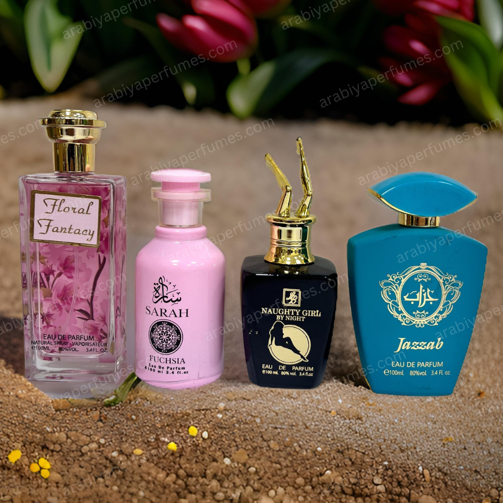 Set of 4 Long-Lasting Women's Perfumes (100ml Each) | WB03
