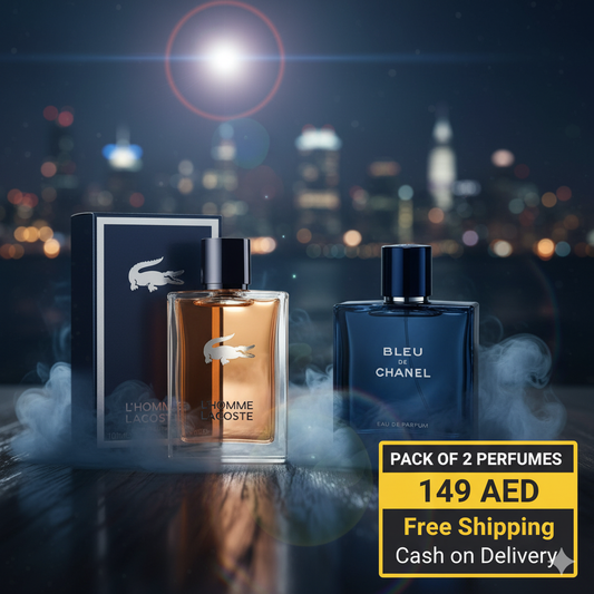 Pack of 2 for Men (Lacoste L'Homme + Blue De Chanel)
