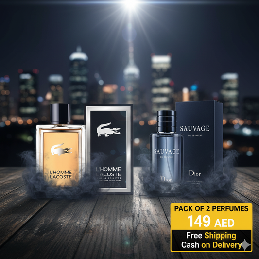 Pack of 2 for Men (Lacoste L'Homme + Dior Sauvage)